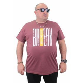 Moc Grande 23178 Büyük Beden Basic Eflatun Erkek T-shirt