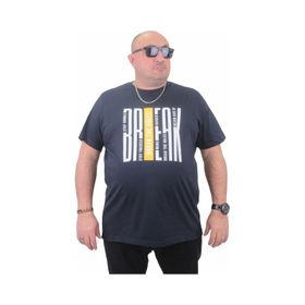 Moc Grande 23178 Büyük Beden Basic Lacivert Erkek T-shirt