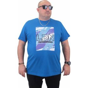 Moc Grande 23183 LDN Sıfır Yaka Saks Erkek T-shirt