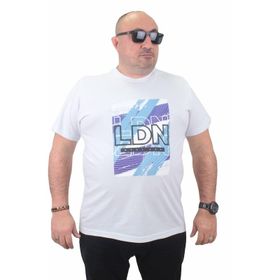 Moc Grande 23183 Sıfır Yaka Ldn Beyaz Erkek T-shirt