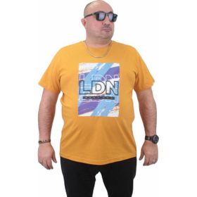 Moc Grande 23183 Sıfır Yaka Ldn Hardal Erkek T-shirt