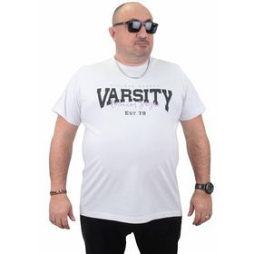 Moc Grande 23184 Varsity Beyaz Erkek T-shirt