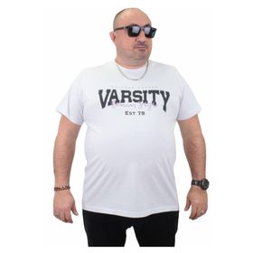 Moc Grande 23184 Varsity Beyaz Erkek T-shirt