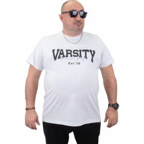 Moc Grande 23184 Varsity Beyaz Erkek T-shirt