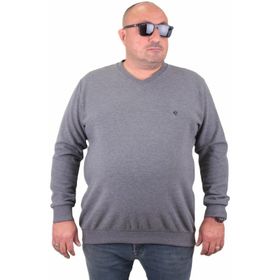 Moc Grande 23201 Antrasit Selanik V Yaka Erkek Sweatshirt