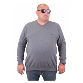 Moc Grande 23201 Antrasit Selanik V Yaka Erkek Sweatshirt