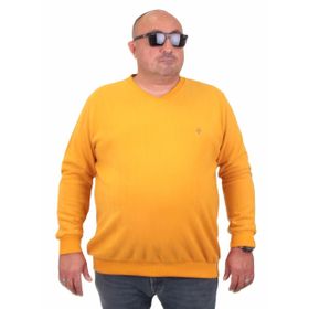 Moc Grande 23201 Hardal Selanik V Yaka Erkek Sweatshirt