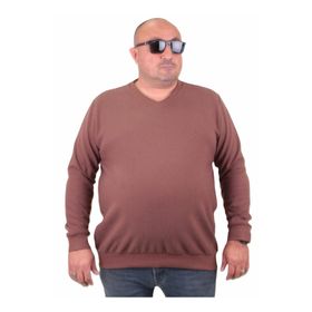 Moc Grande 23201 Taba Selanik V Yaka Erkek Sweatshirt