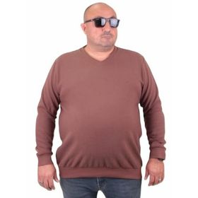Moc Grande 23201 Taba Selanik V Yaka Erkek Sweatshirt