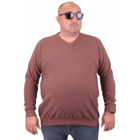 Moc Grande 23201 Taba Selanik V Yaka Erkek Sweatshirt