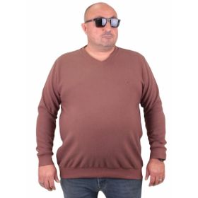 Moc Grande 23201 Taba Selanik V Yaka Erkek Sweatshirt