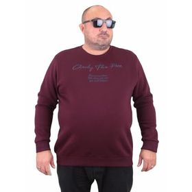 Moc Grande 23202 Only Free Mürdüm Erkek Sweatshirt