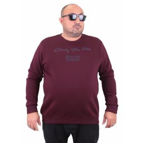 Moc Grande 23202 Only Free Mürdüm Erkek Sweatshirt
