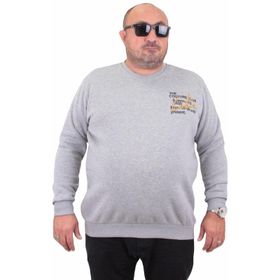 Moc Grande 23203 Conture Club Gri Melanj Erkek Sweatshirt