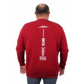 Moc Grande 23204 Bordo Sıfır Yaka Erkek Sweatshirt