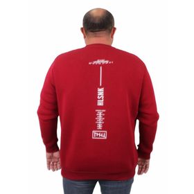 Moc Grande 23204 Bordo Sıfır Yaka Erkek Sweatshirt