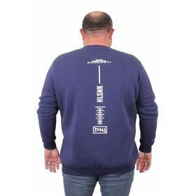 Moc Grande 23204 İndigo Sıfır Yaka Erkek Sweatshirt
