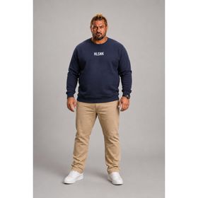 Moc Grande 23204 İndigo Sıfır Yaka Erkek Sweatshirt
