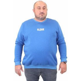 Moc Grande 23204 Saks Sıfır Yaka Erkek Sweatshirt