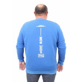 Moc Grande 23204 Saks Sıfır Yaka Erkek Sweatshirt