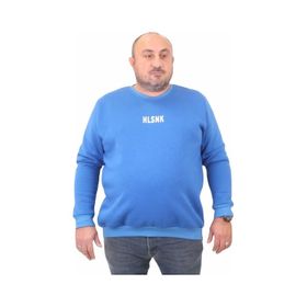 Moc Grande 23204 Saks Sıfır Yaka Erkek Sweatshirt