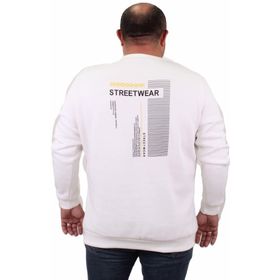 Moc Grande 23206 Streetwear Ekru Erkek Sweatshirt
