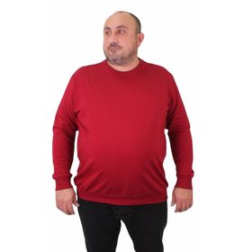 Moc Grande 23216 Bordo Sıfır Yaka Erkek Sweatshirt
