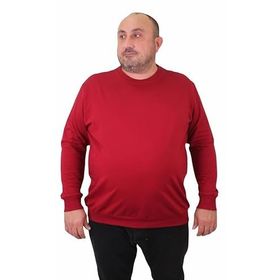 Moc Grande 23216 Bordo Sıfır Yaka Erkek Sweatshirt