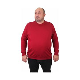 Moc Grande 23216 Bordo Sıfır Yaka Erkek Sweatshirt