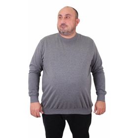 Moc Grande 23216 Gri Sıfır Yaka Erkek Sweatshirt