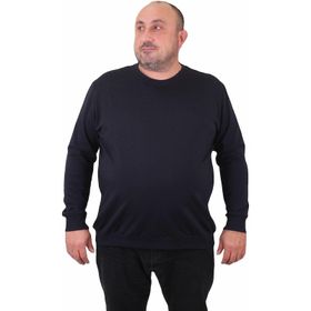 Moc Grande 23216 Lacivert Sıfır Yaka Erkek Sweatshirt
