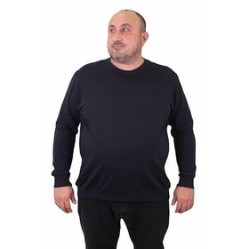 Moc Grande 23216 Lacivert Sıfır Yaka Erkek Sweatshirt