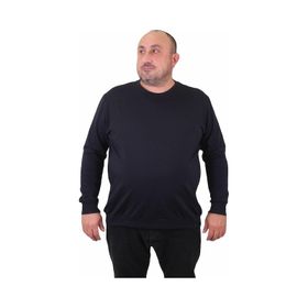 Moc Grande 23216 Lacivert Sıfır Yaka Erkek Sweatshirt