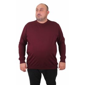 Moc Grande 23216 Mürdüm Sıfır Yaka Erkek Sweatshirt