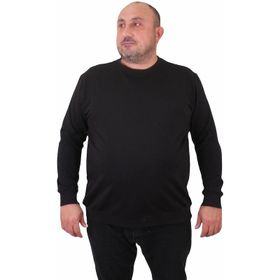 Moc Grande 23216 Siyah Sıfır Yaka Erkek Sweatshirt