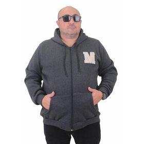 Moc Grande 23217 Antrasit Fermuarlı Erkek Sweatshirt