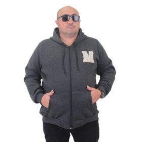 Moc Grande 23217 Antrasit Fermuarlı Erkek Sweatshirt