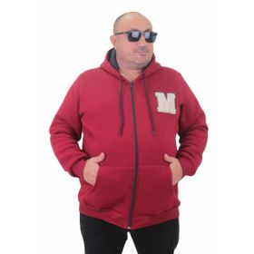 Moc Grande 23217 Bordo Fermuarlı Erkek Sweatshirt