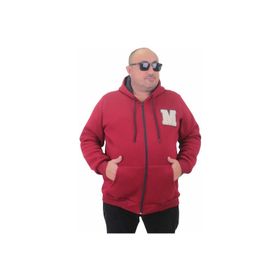 Moc Grande 23217 Bordo Fermuarlı Erkek Sweatshirt