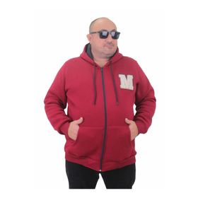 Moc Grande 23217 Bordo Fermuarlı Erkek Sweatshirt