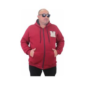 Moc Grande 23217 Bordo Fermuarlı Erkek Sweatshirt