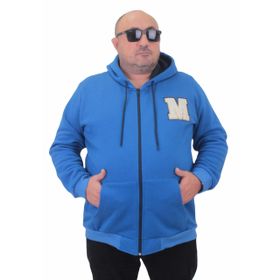 Moc Grande 23217 Saks Fermuarlı Erkek Sweatshirt