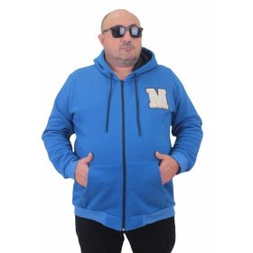 Moc Grande 23217 Saks Fermuarlı Erkek Sweatshirt