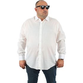 Moc Grande 23353 Beyaz Büyük Beden Cuadrado Erkek Gömlek