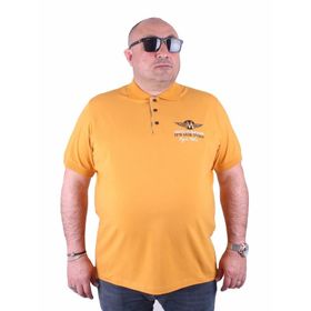Moc Grande 23400 Büyük Beden Basic Hardal Erkek T-shirt