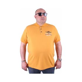 Moc Grande 23400 Büyük Beden Basic Hardal Erkek T-shirt