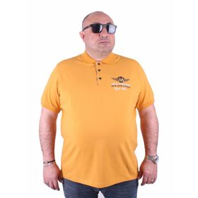 Moc Grande 23400 Büyük Beden Basic Hardal Erkek T-shirt