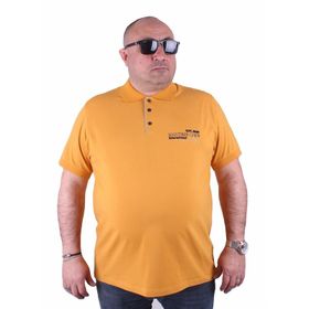 Moc Grande 23401 Büyük Beden Basic Hardal Erkek T-shirt