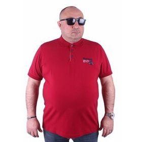 Moc Grande 23402 Büyük Beden Basic Bordo Erkek T-shirt