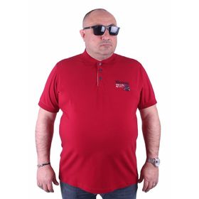 Moc Grande 23402 Büyük Beden Basic Bordo Erkek T-shirt